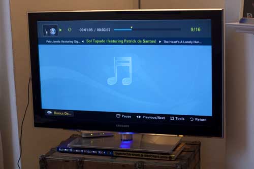 Samsung TV Playing mp3s from a 1TB Hard Drive